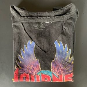 AE super cute open neck band tee!